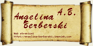 Angelina Berberski vizit kartica